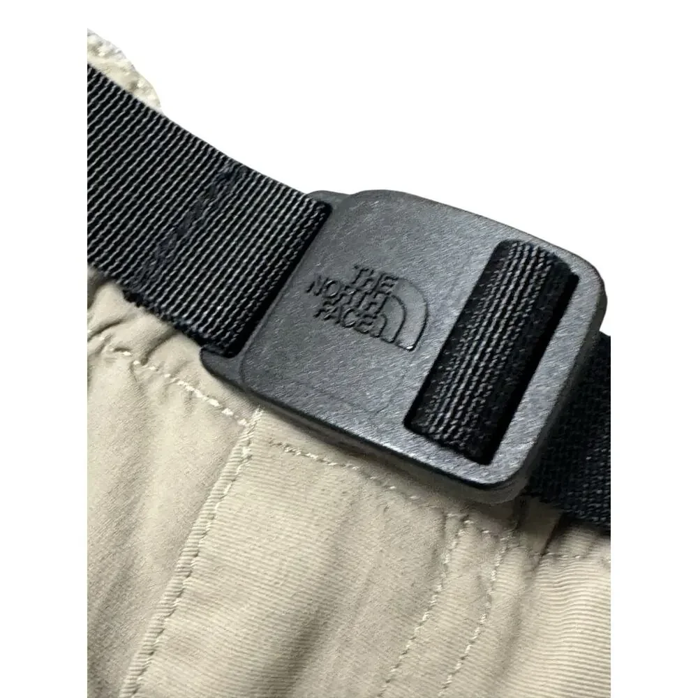 The North Face Men's S Beige Nylon Belted Cargo Shorts Gorpcore Hiking Camping